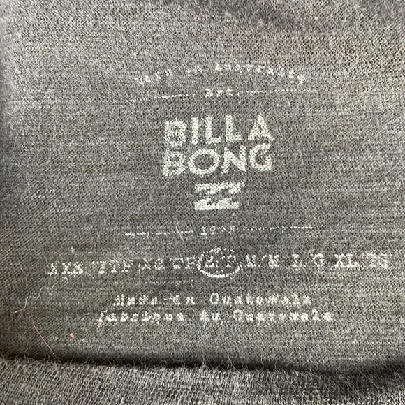 Billabong Charcoal Gray Graphic Tee "Ride the Wind Thrills and Chills" -Small Jr - Picture 9 of 11